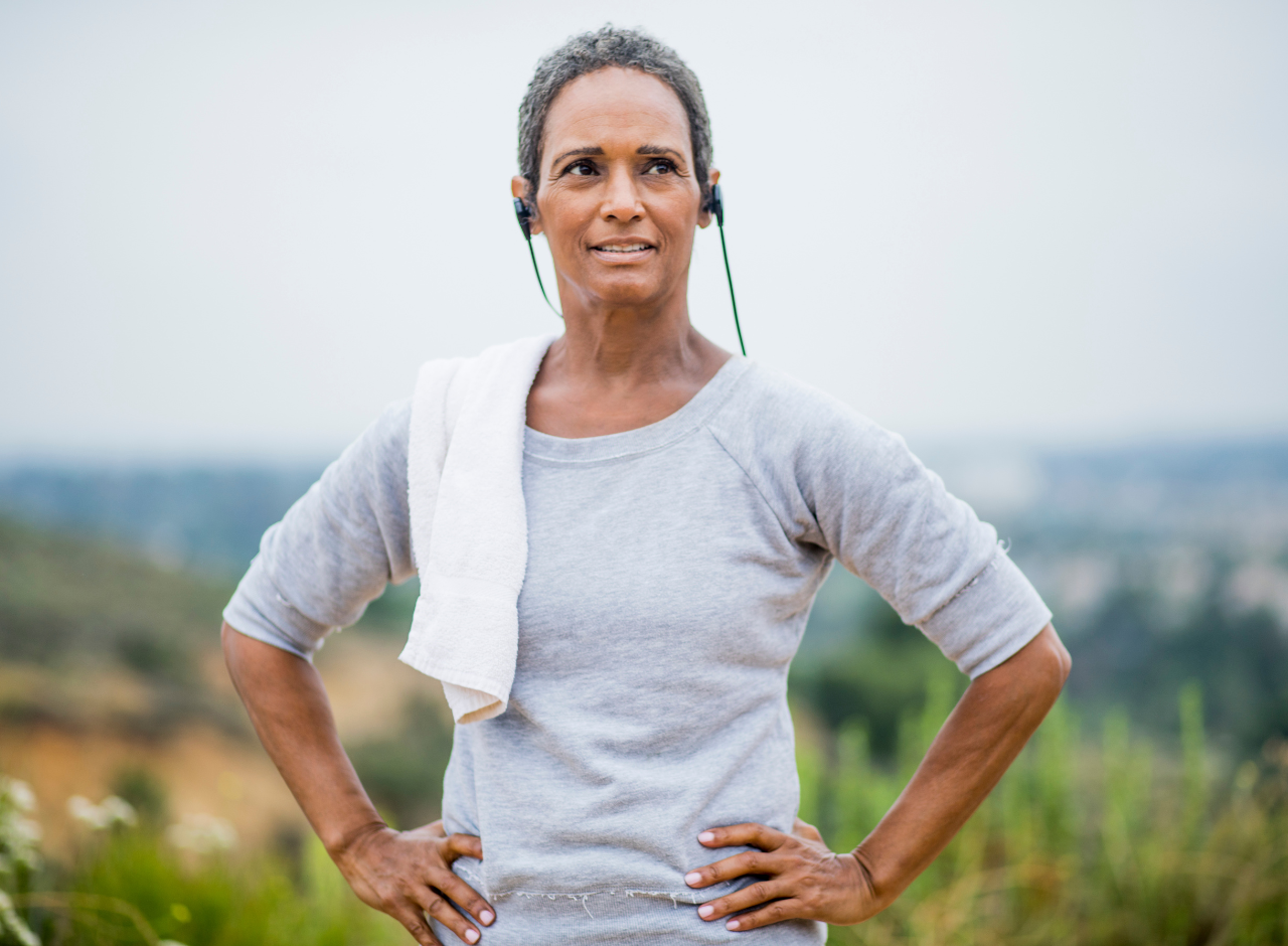 Mature  Black Woman After a run (640 × 1280 px) (1)